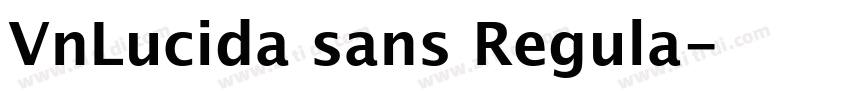 VnLucida sans Regula字体转换